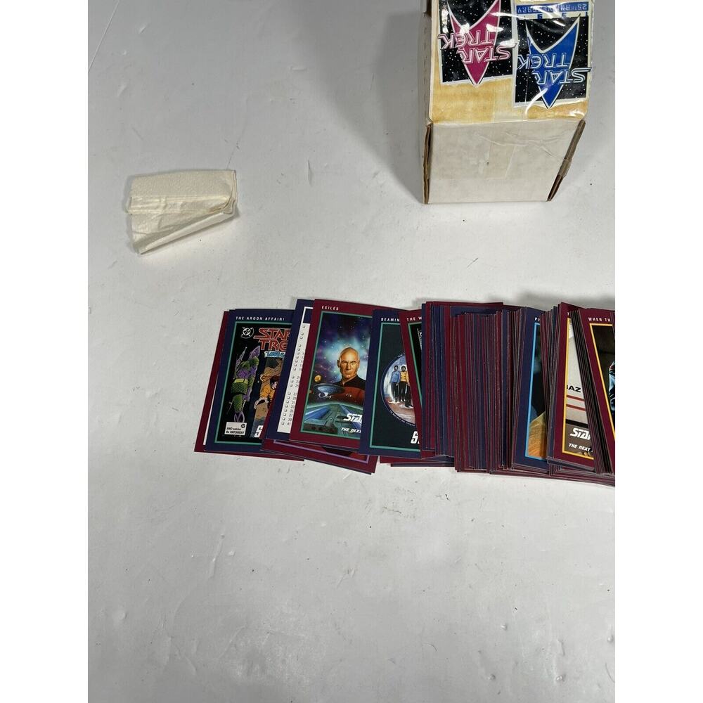 STAR TREK 25rh Anniversary 1991 COMPLETE Trading Card Set 160 cards Collection - Picture 6 of 9